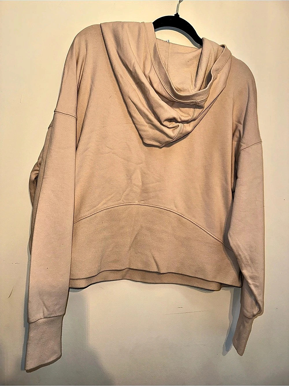 JoyLab Cropped Half-Zip Hoodie in Pink Size Large - Picture 2 of 5